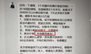 AI网课是割韭菜？交3980元学费接15元的单，有学员吐槽“还不如送外卖挣钱”